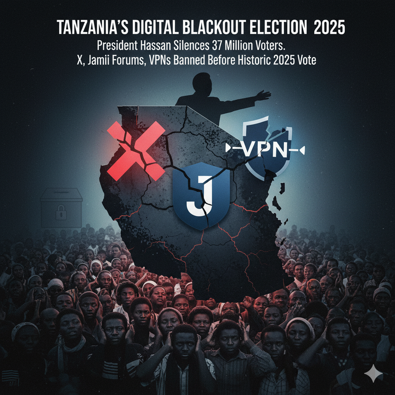 Tanzania's Digital Blackout Election: How President Hassan Silenced 37 Million Voters by Banning X, Jamii Forums, and VPNs Before Historic 2025 Vote